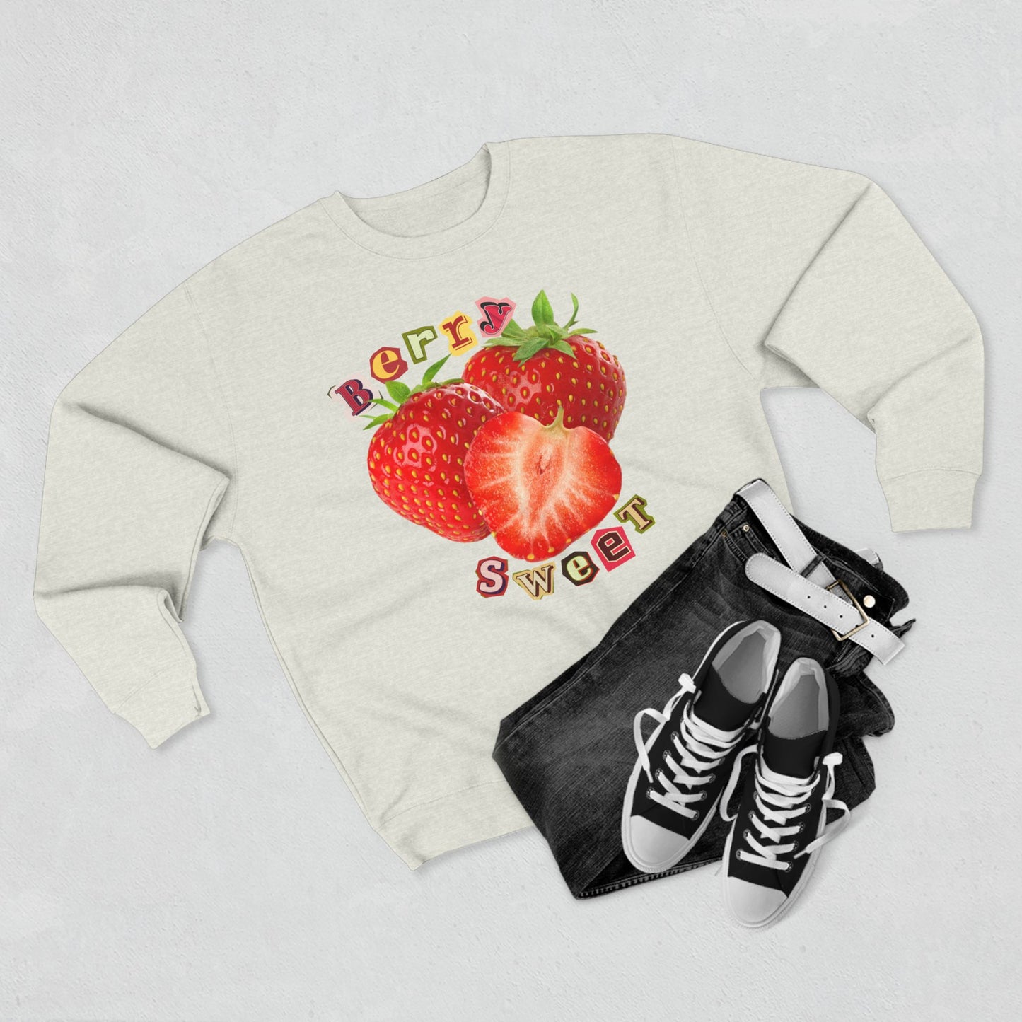 Berry Sweet Sweatshirt - Oatmeal Heather