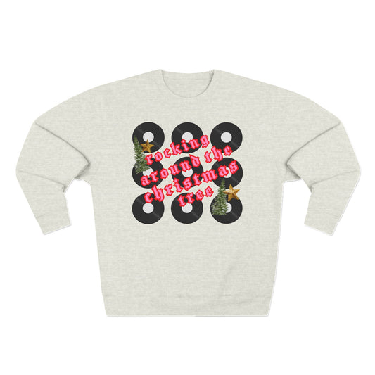 Rocking Around the Christmas Tree Sweatshirt - Oatmeal Heather