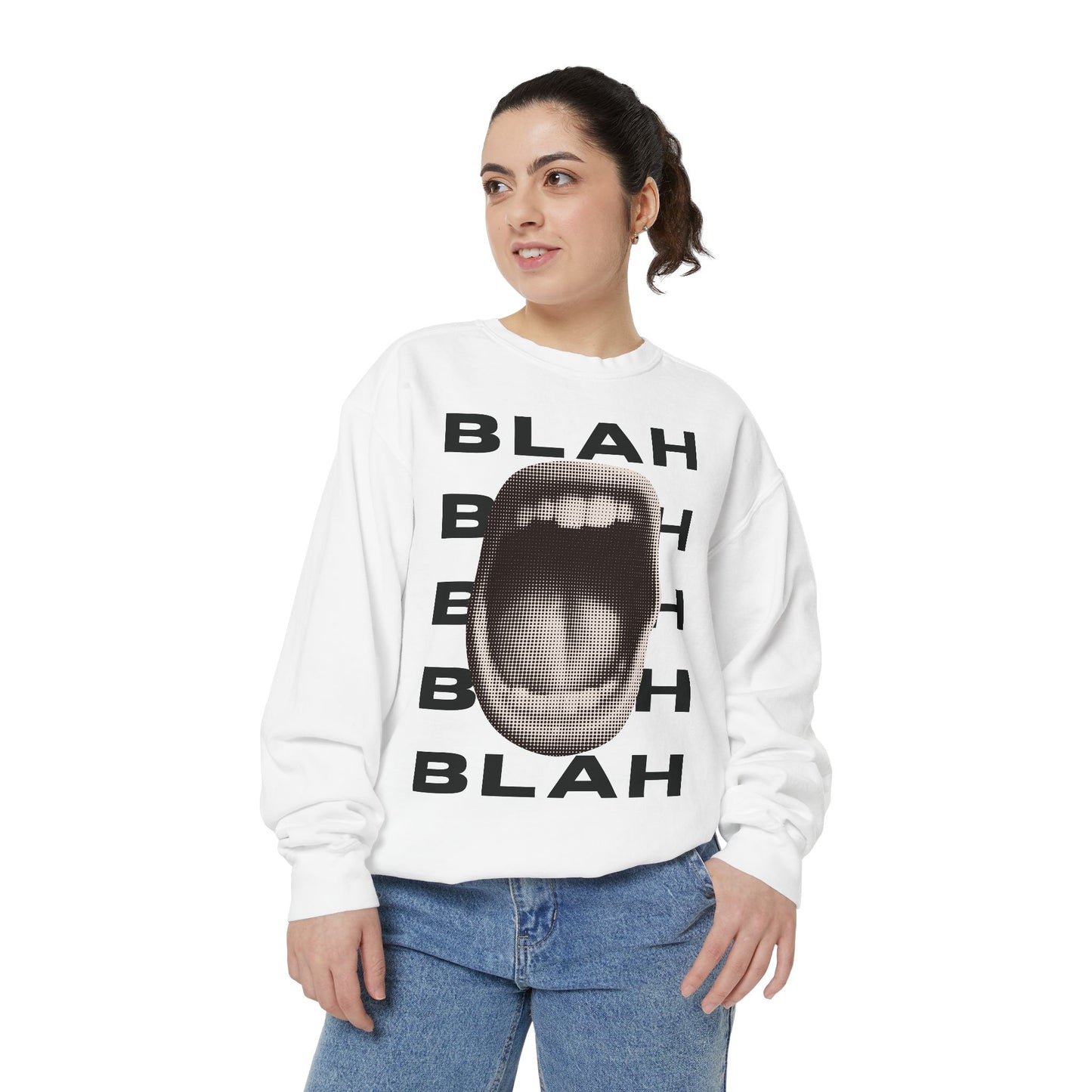 Blah Blah Blah Sweatshirt - Comfort Colors