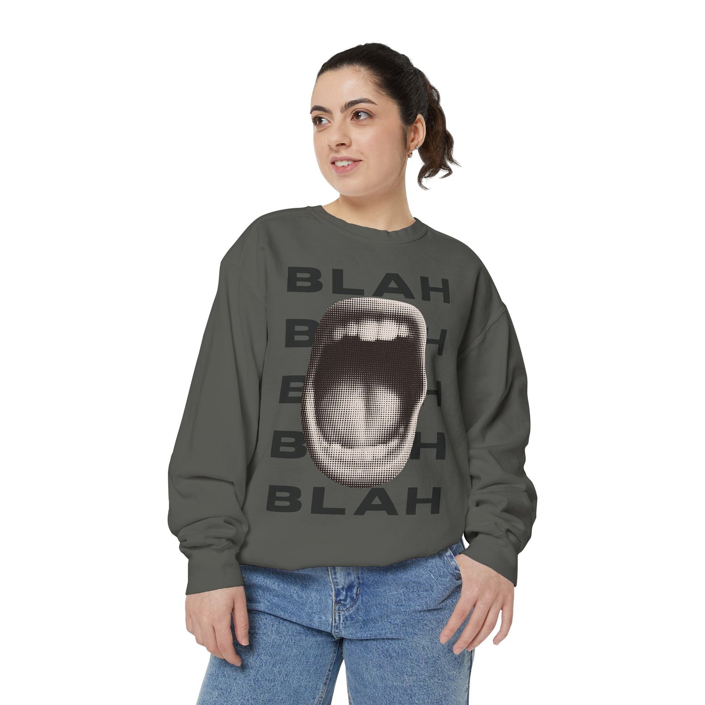 Blah Blah Blah Sweatshirt - Comfort Colors