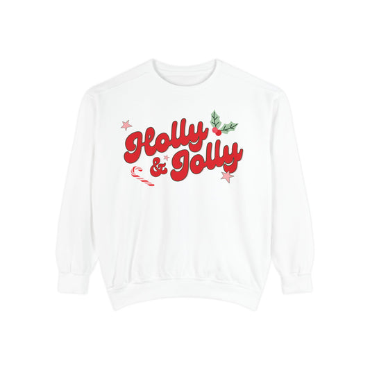 Holly and Jolly Sweatshirt - COMFORT COLORS