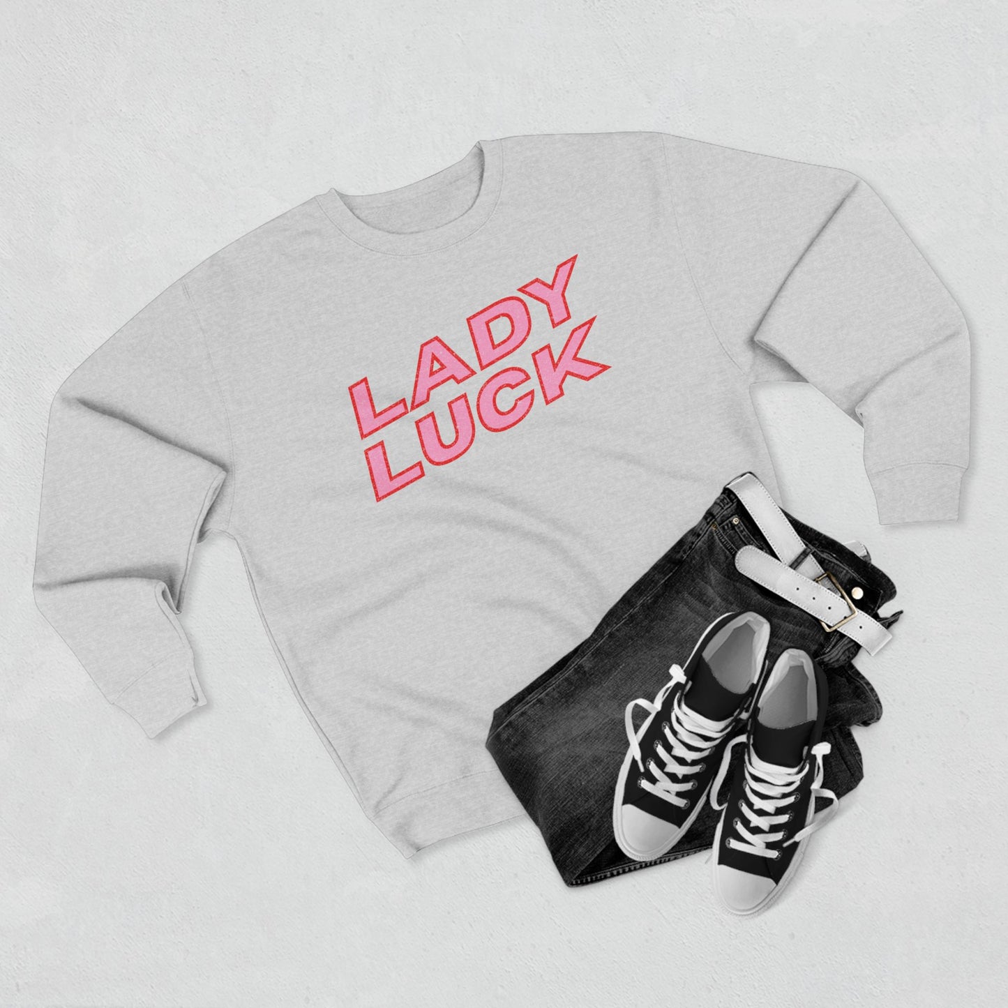 Lady Luck Sweatshirt // Oatmeal + Heather Gray