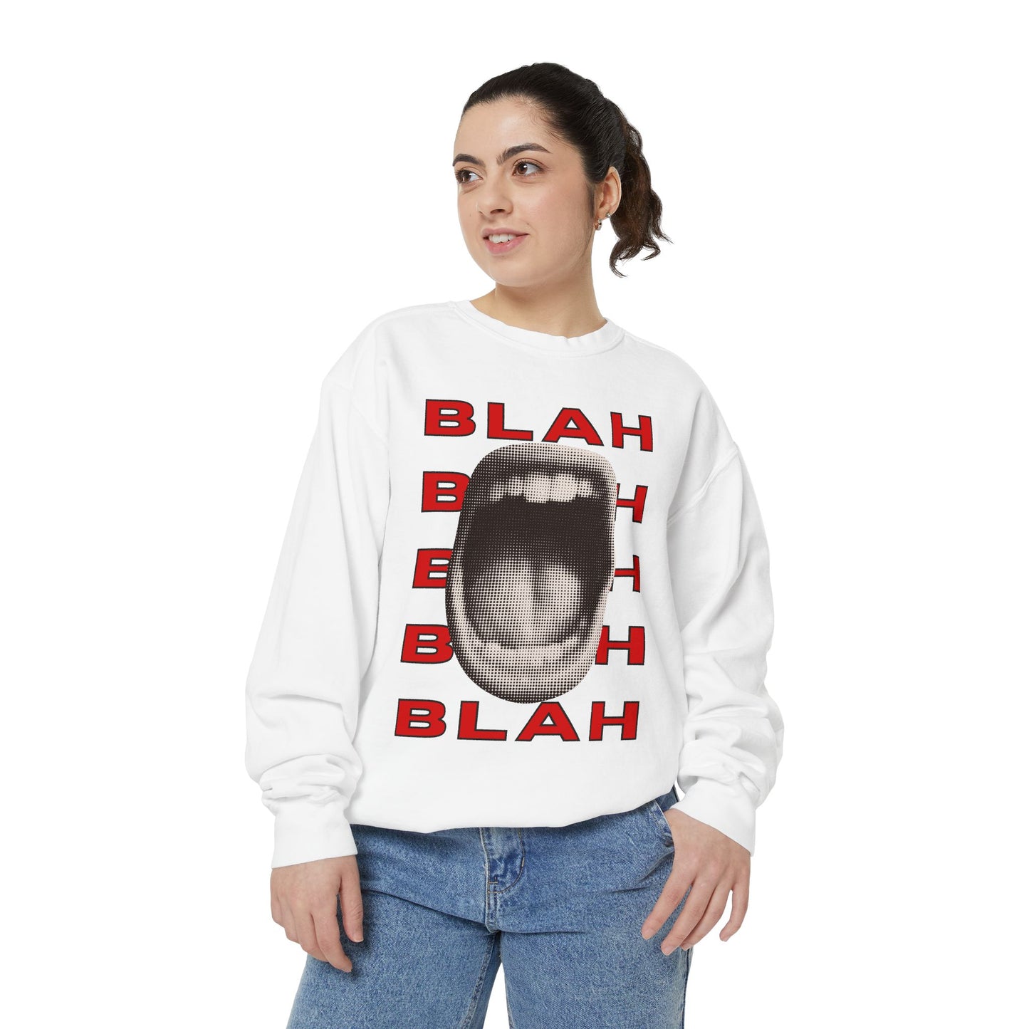 Blah Blah Blah Sweatshirt - Comfort Colors