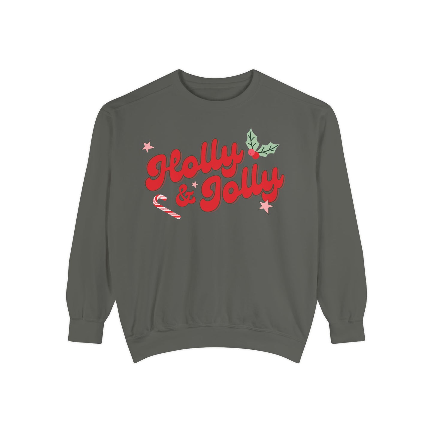 Holly and Jolly Sweatshirt - COMFORT COLORS