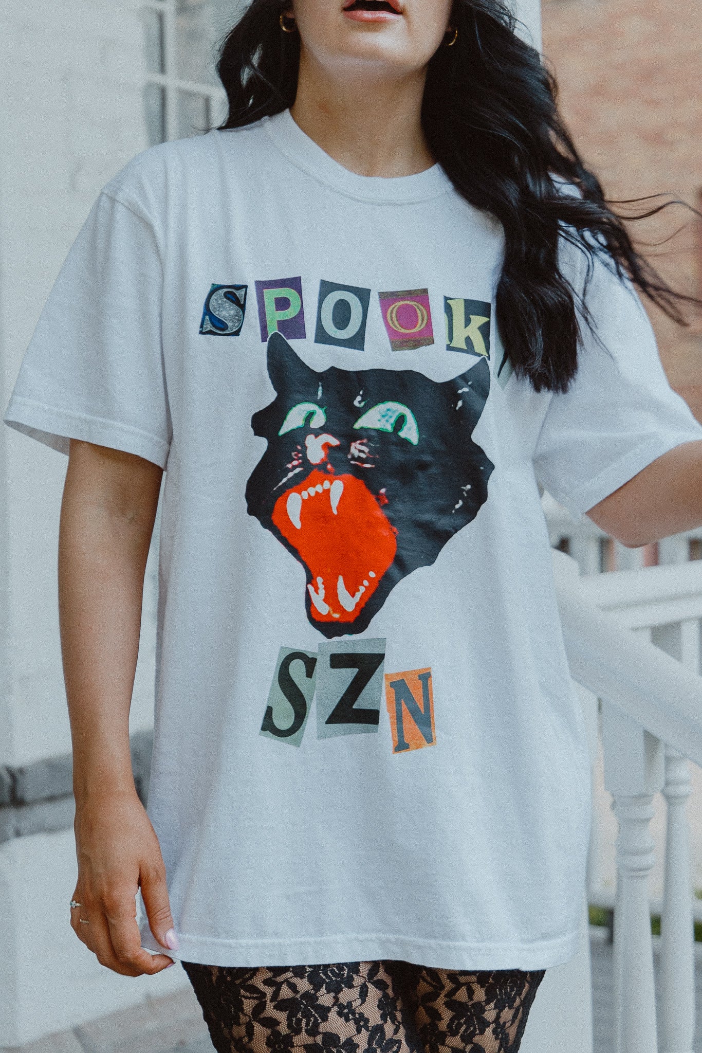 SPOOKY SZN - White // SJ Original Design