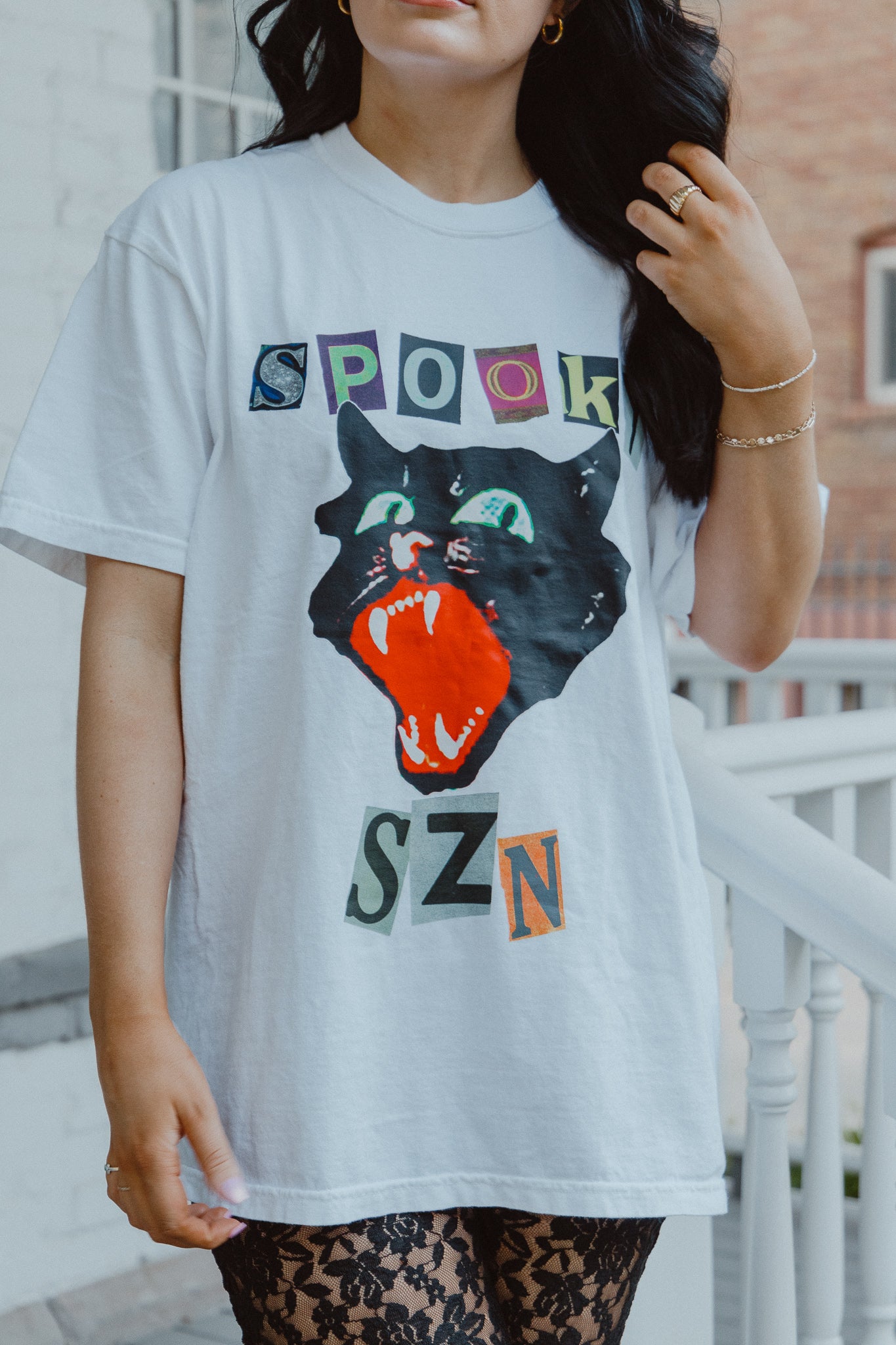 SPOOKY SZN - White // SJ Original Design