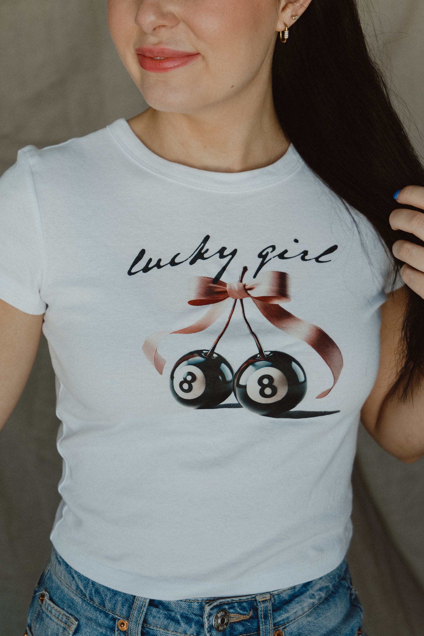 Lucky Girl Baby Tee - SJ Original Design