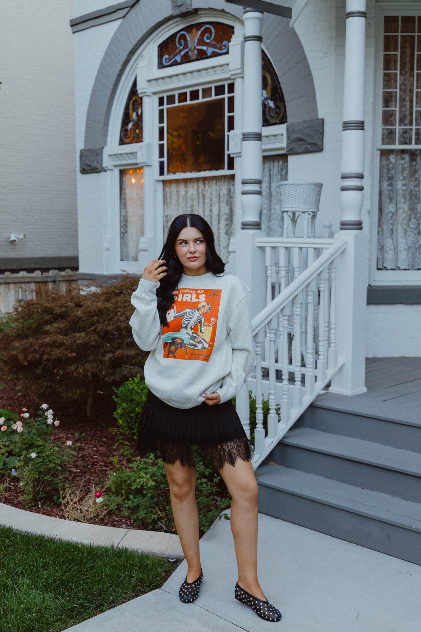 CALLING ALL GIRLS SWEATSHIRT - Heather Grey // SJ Original Design