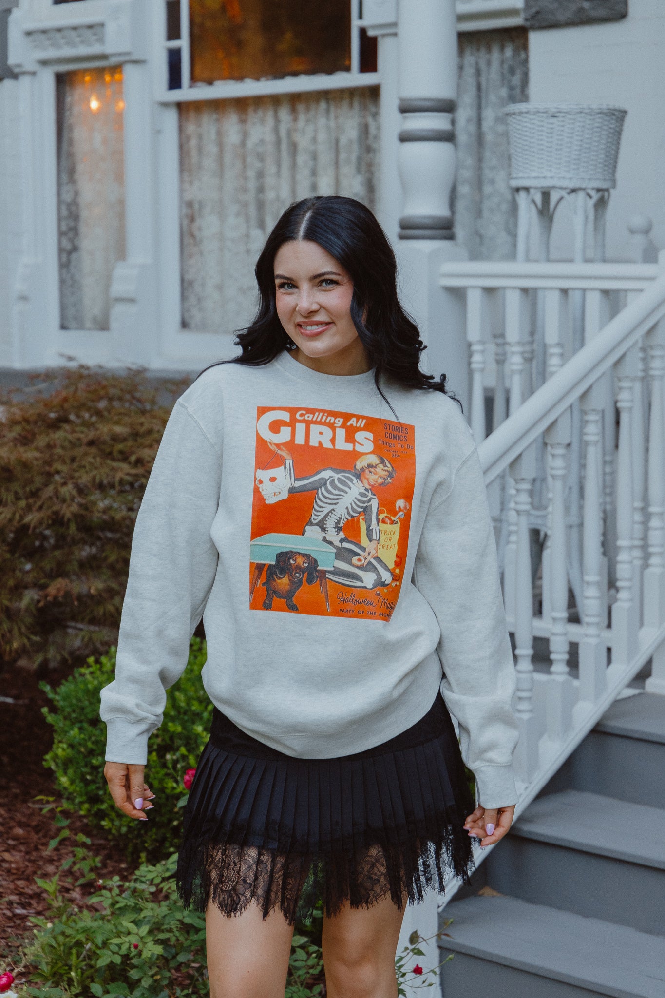 CALLING ALL GIRLS SWEATSHIRT - Heather Grey // SJ Original Design