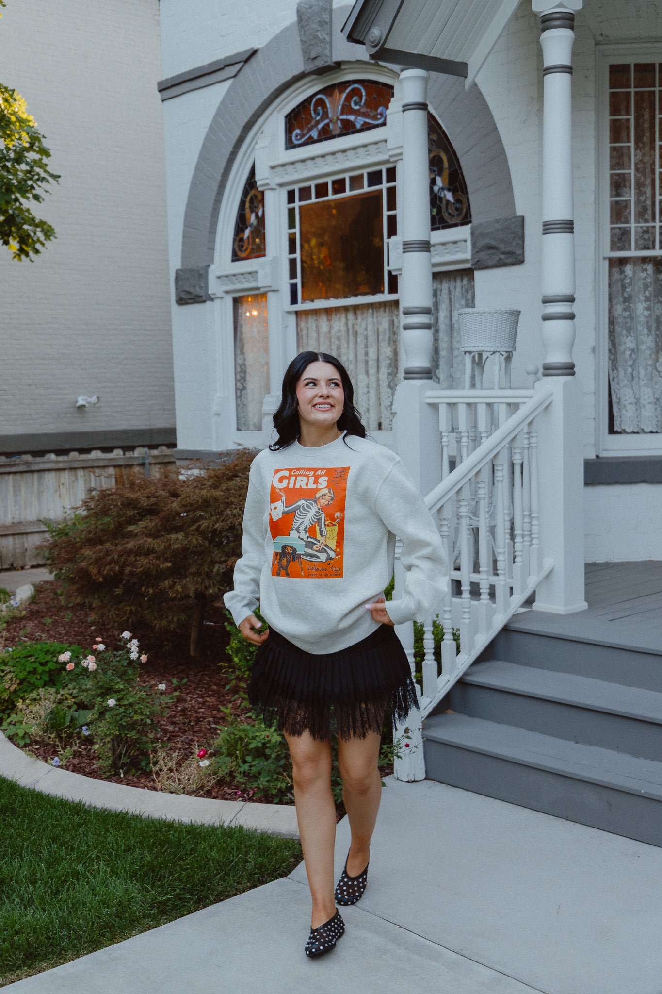 CALLING ALL GIRLS SWEATSHIRT - Heather Grey // SJ Original Design