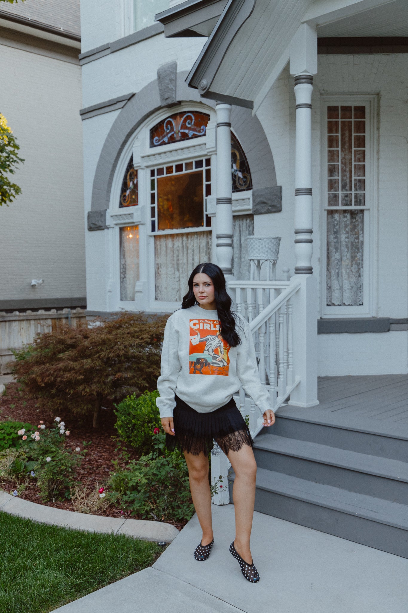 CALLING ALL GIRLS SWEATSHIRT - Heather Grey // SJ Original Design