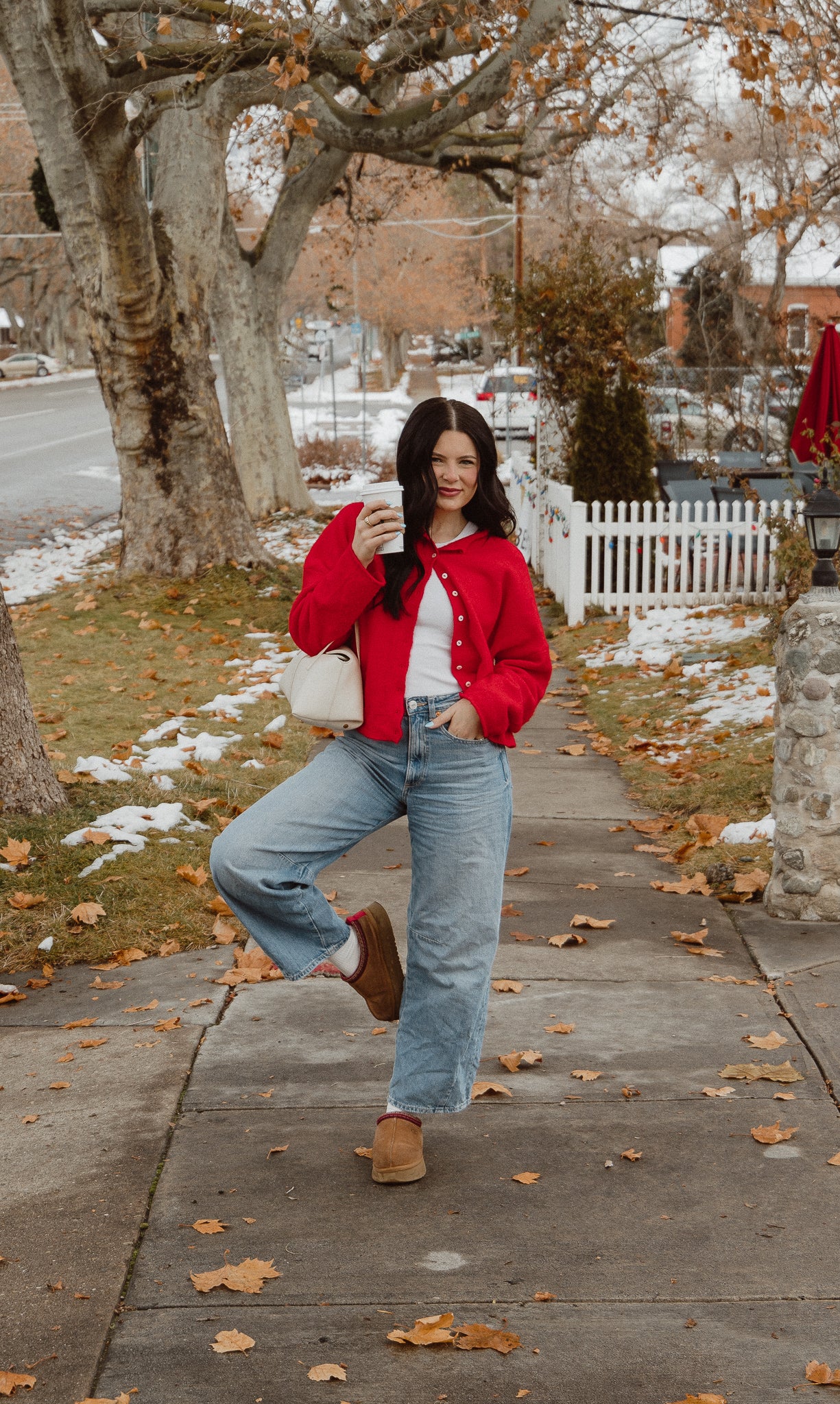 Elle Cardigan - Cherry Red