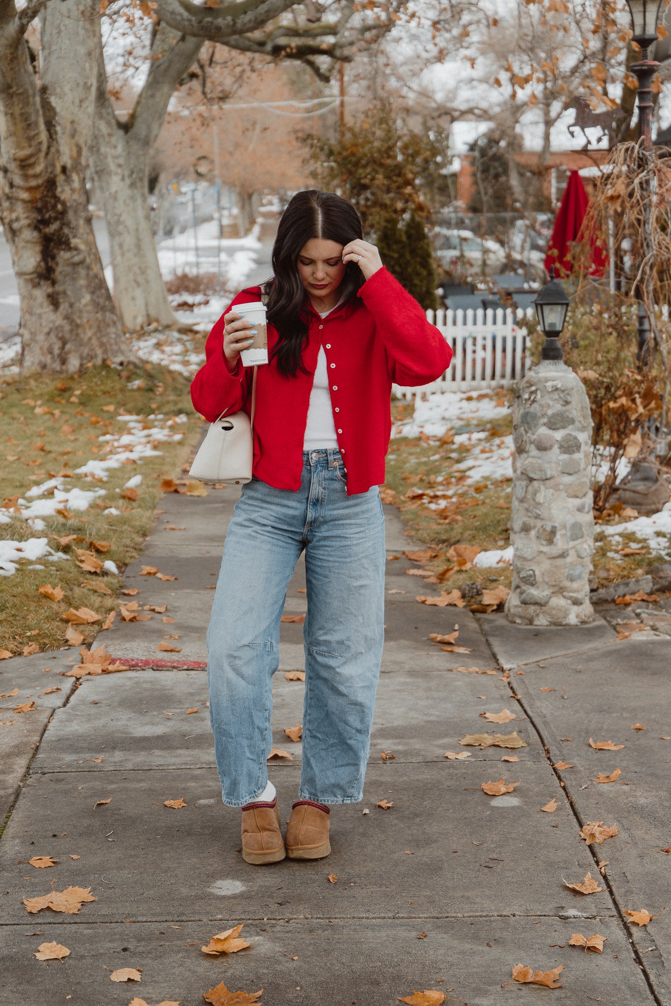 Elle Cardigan - Cherry Red