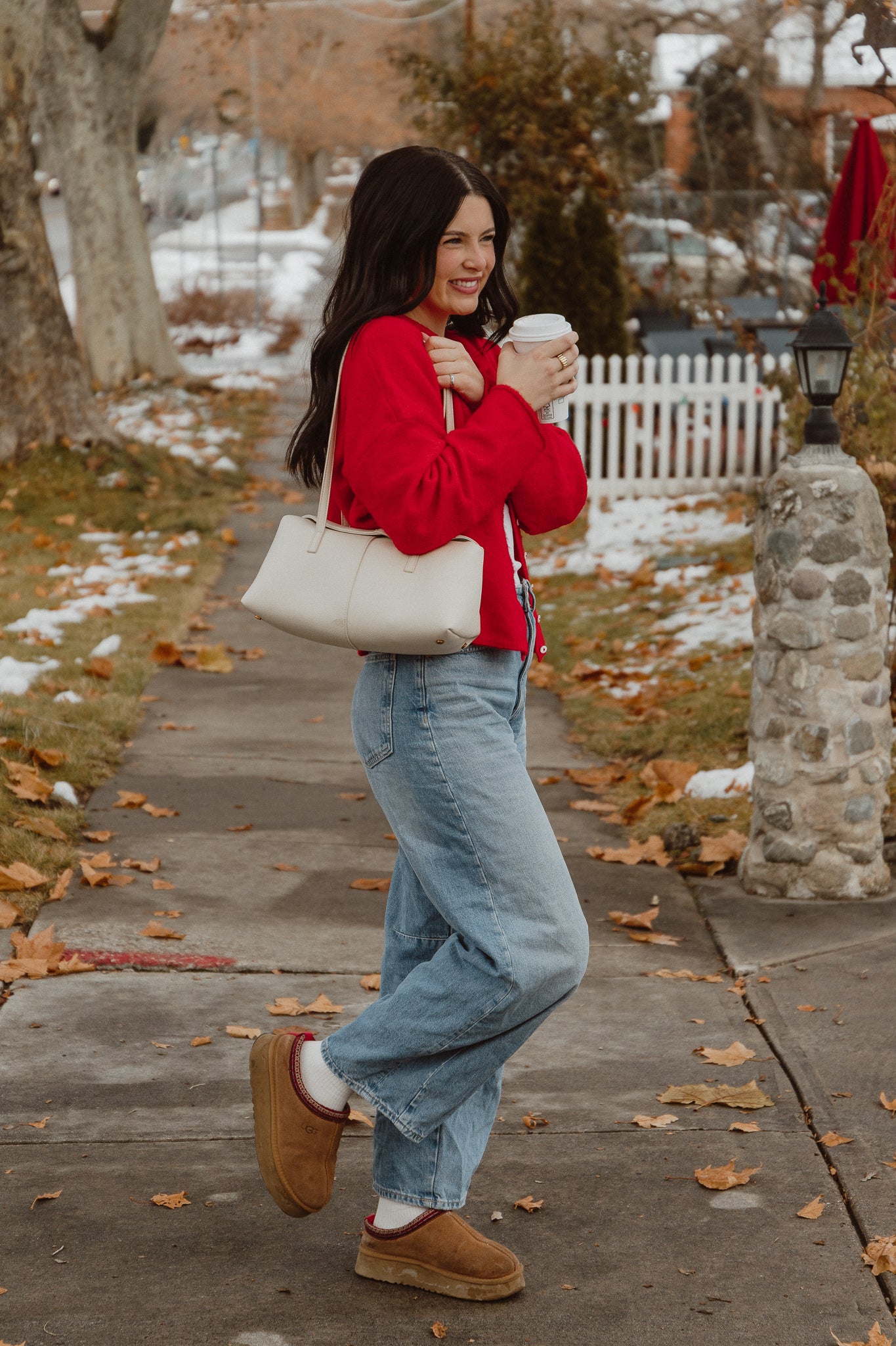 Elle Cardigan - Cherry Red