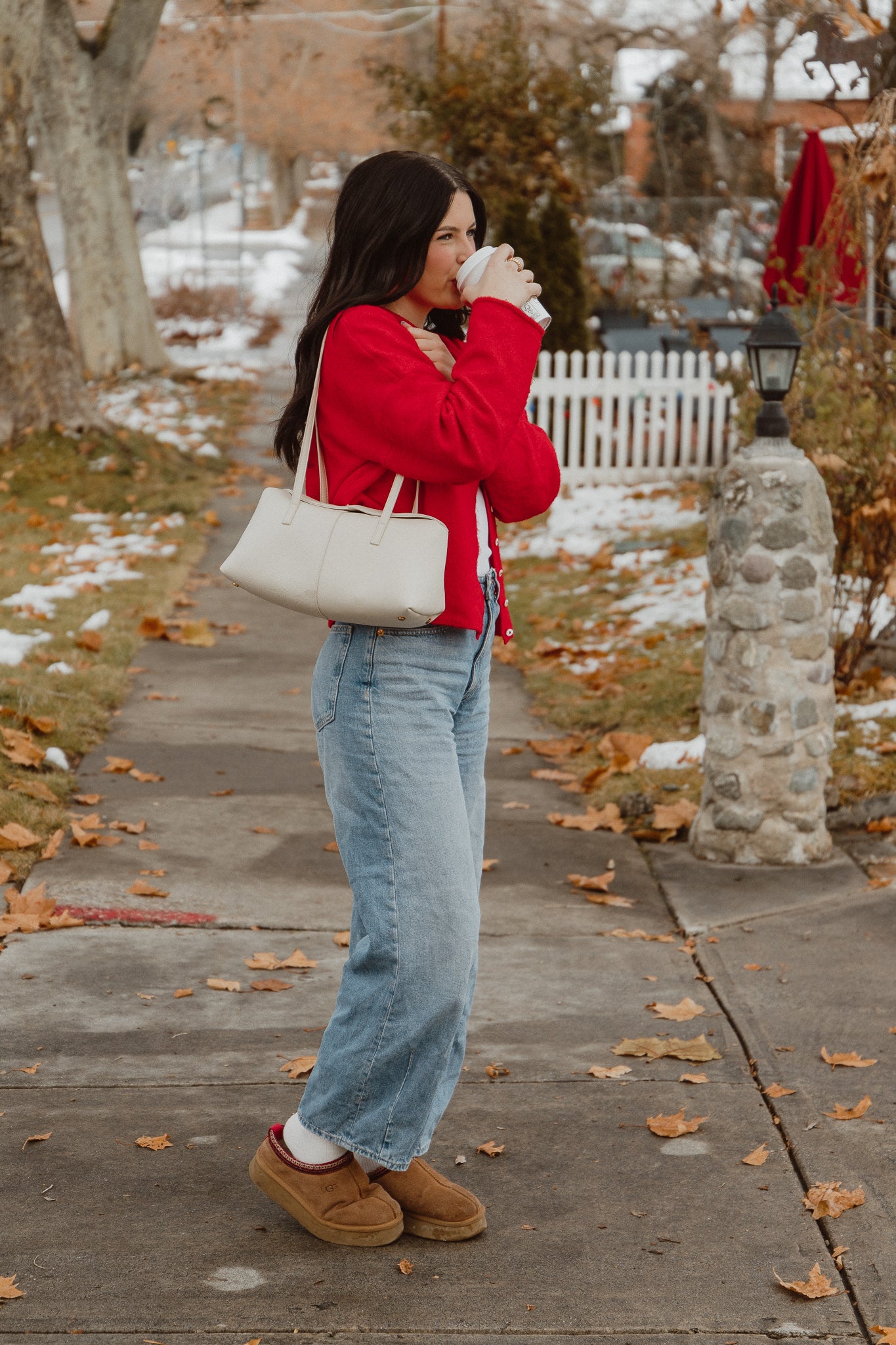 Elle Cardigan - Cherry Red