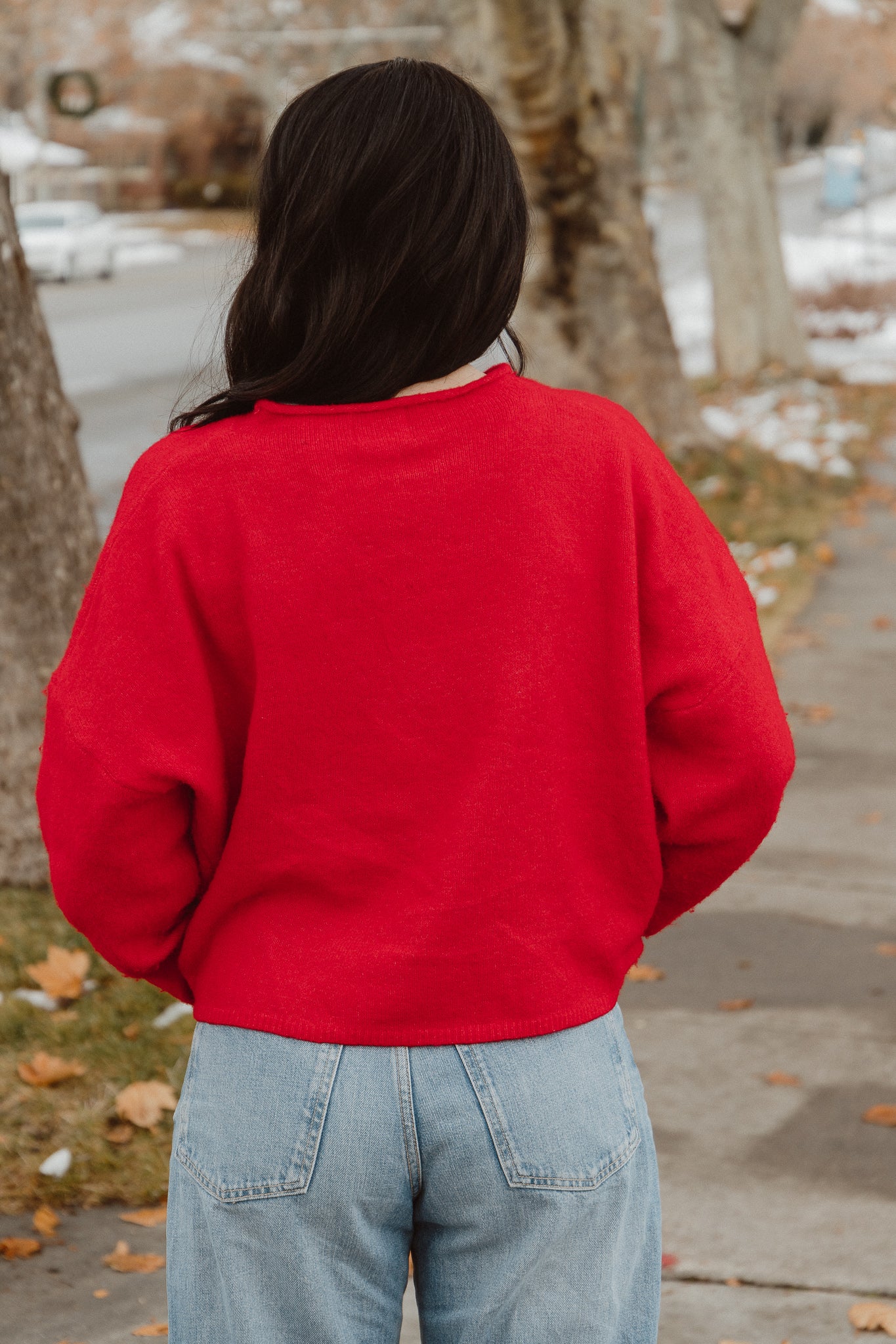 Elle Cardigan - Cherry Red