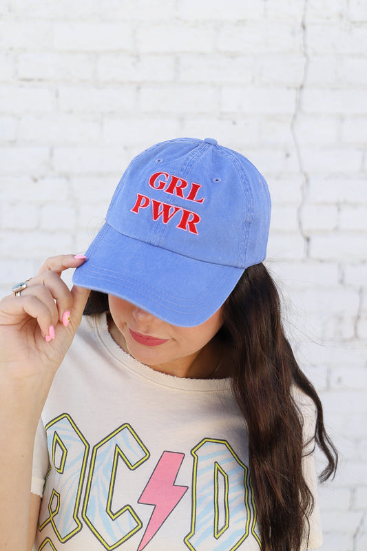 GRL PWR Hat - BLUE *SJ Original Design*