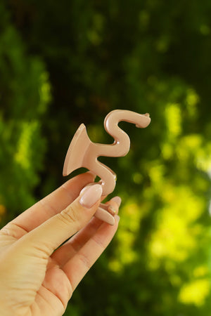 Squiggly Claw Clip - PINK